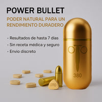 Power Bullet – Potenciador Masculino Natural ULTRA POTENTE, DURACIÓN DE 4 A 7 DÍAS